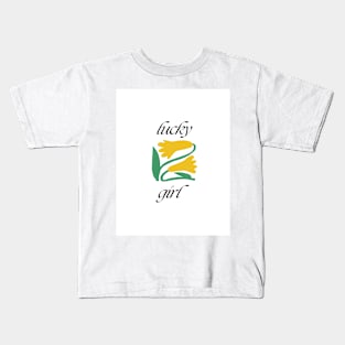 lucky girl Kids T-Shirt